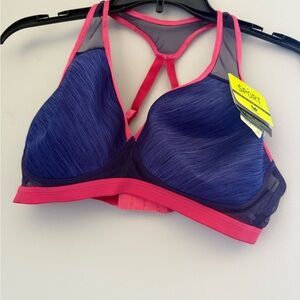 Wacoal Sport Bra in Vibrant Blue and Pink